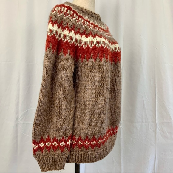 Handmade Fair Isle Knit Sweater - Picture 4 of 7